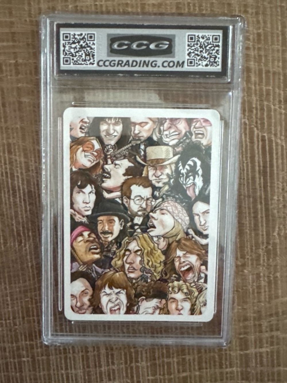 Clear Plastic Card Holder with Multicolor Card Insert